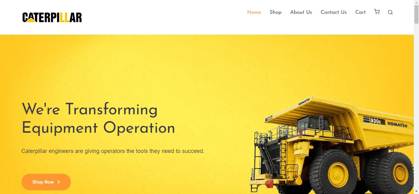 Caterpillar Website