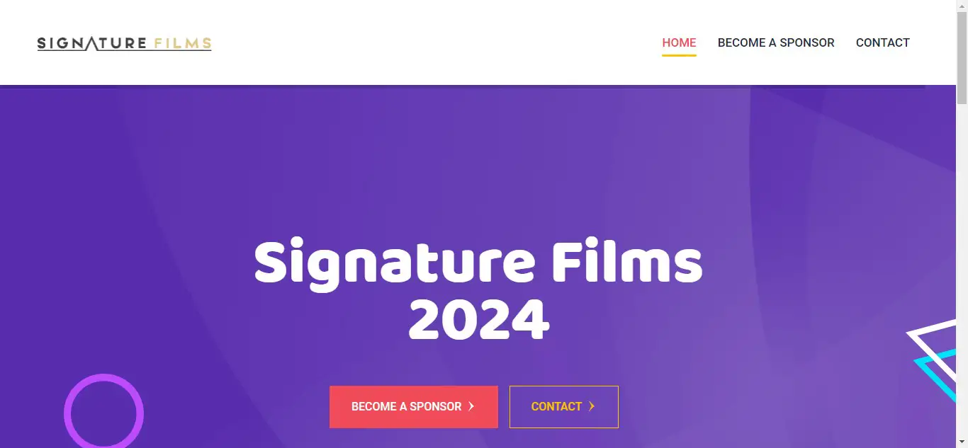 Signature Films Website
